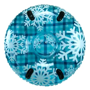 Aqua Leisure 43" Pipeline Sno Clear Top Racer Sno-Tube - Cool Blue Plaid [PST13365S2]