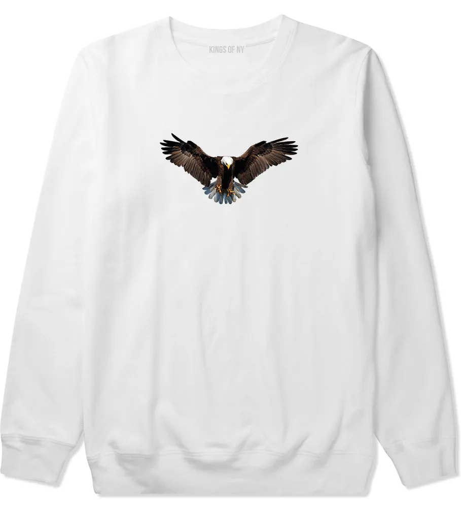 Bald Eagle Wings Spread Mens Crewneck Sweatshirt