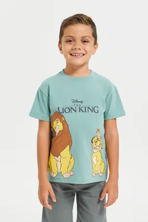 Boys Green Lion King T-Shirt