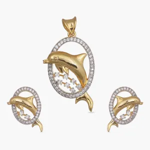 Evie Nakshatra CZ Pendant Set