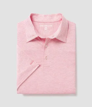 Heather Madison Stripe Polo - Calypso