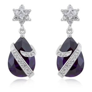 Jenn Royal Wrapped Amethyst Drop Earrings | 6.5ct