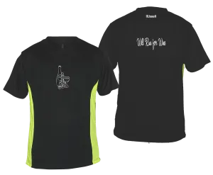 Men's Reflective Short Sleeve Shirt – Will Run for Wine