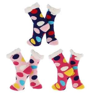 Nuzzles Ladies Dotty Socks - Choice of 3