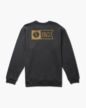 Salty Crew Sketchy Alpha Crew Fleece - CHARCOAL