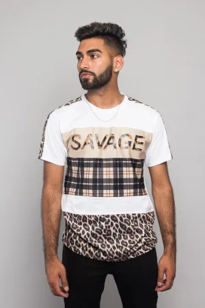 Savage Leopard Block T-Shirt