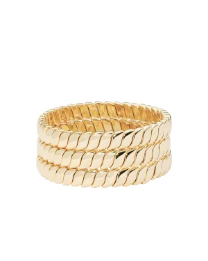 Smooth Moves Bracelet in Gold