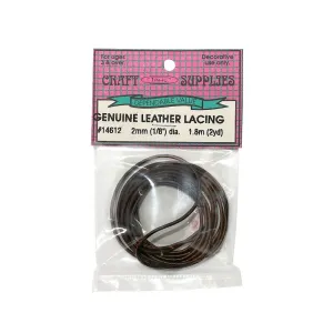 Tahl Craft Supplies Genuine Leather Lacing - Brown