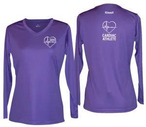 Women's Cardiac Athlete Long Sleeve Shirt - Reflective or Black Text